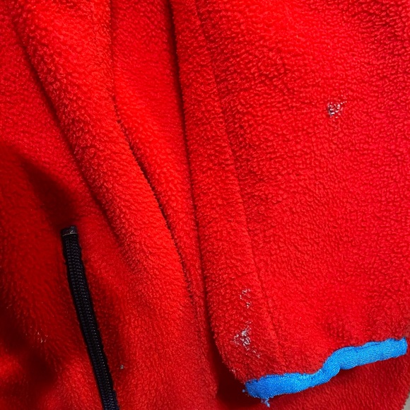 Vintage Patagonia Fleece Full Zip Jacket Size Small Red USA Made - Picture 9 of 11